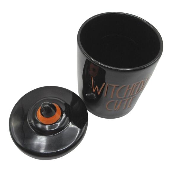 Rae Dunn Halloween Witchedly Cute Ceramic Canister Jar - Picture 4 of 5